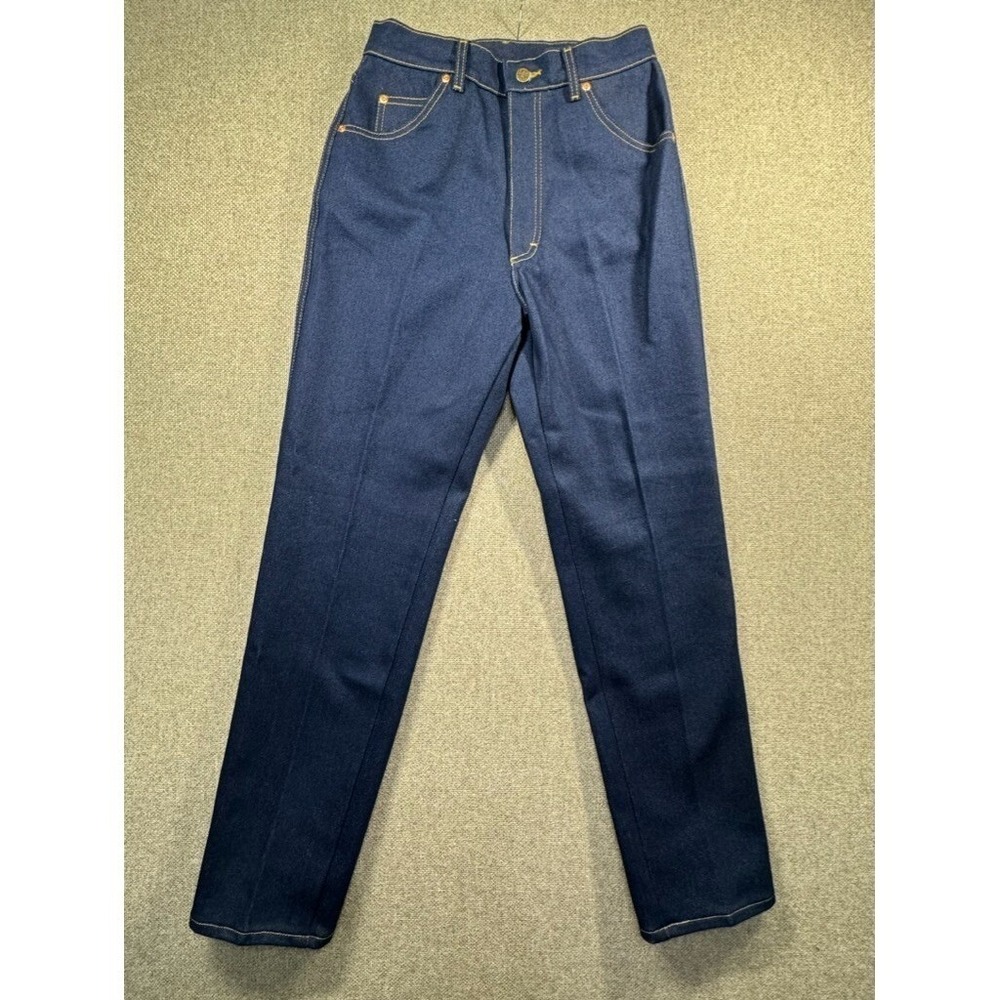 Vintage LEE Jeans Womens 12 Straight Leg‎ Classic 80s USA Dark Indigo New